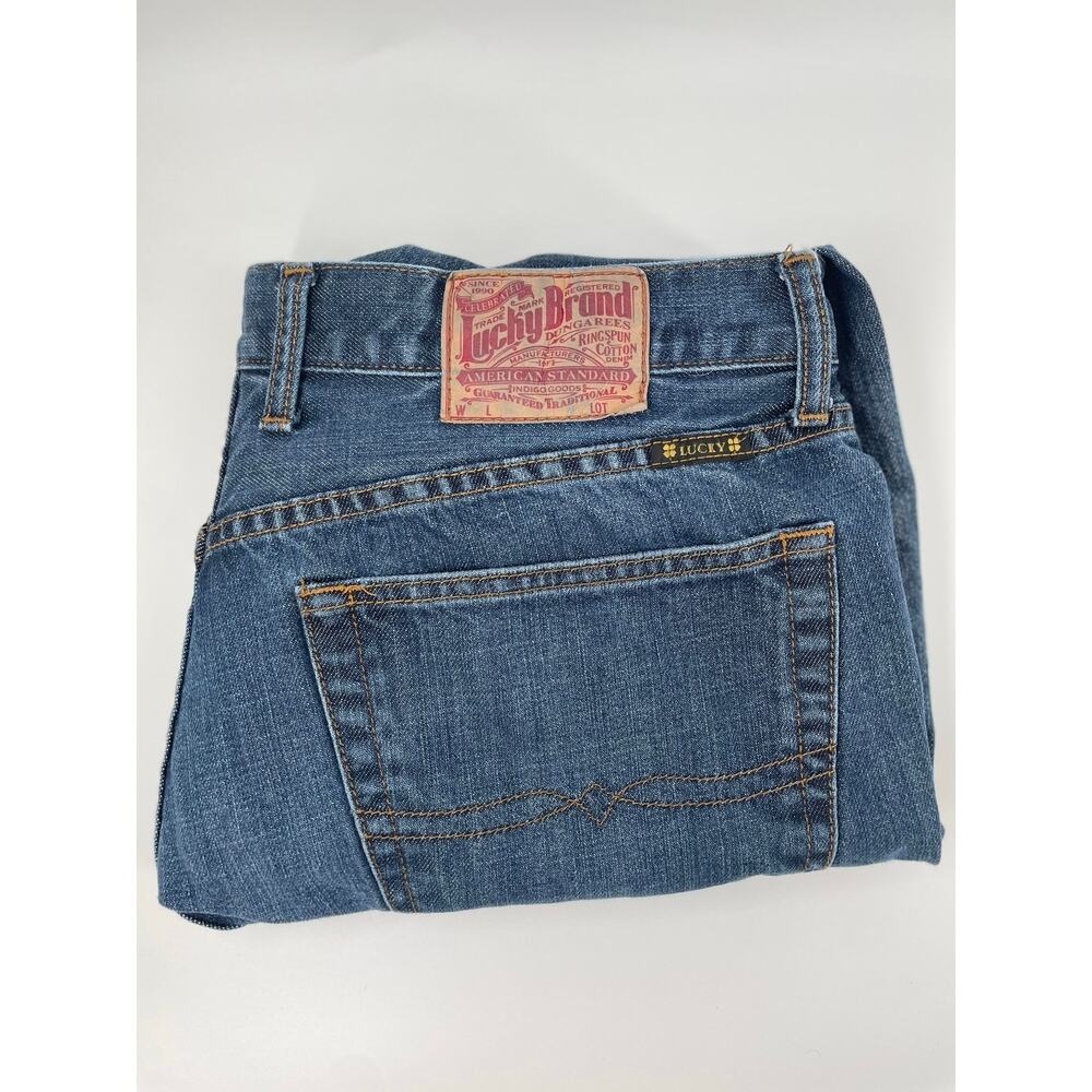 Lucky Brand Jeans 181 Men’s 36x31 Relaxed Straight Wide Leg Dark Wash